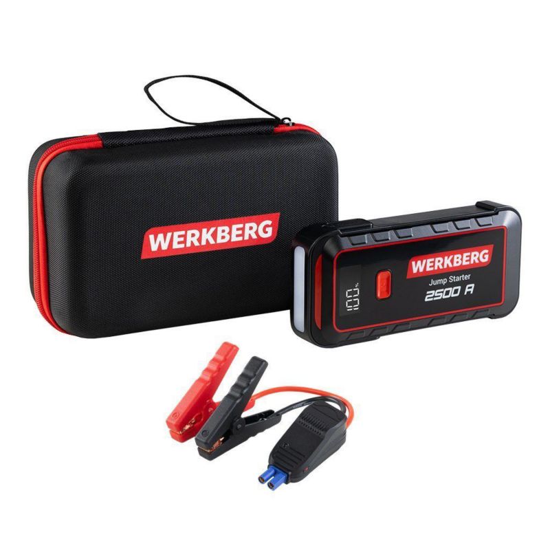 Urządzenie rozruchowe Booster WERKBERG Jump Starter Powerbank 1500A/2500A 25800mAh 1szt.