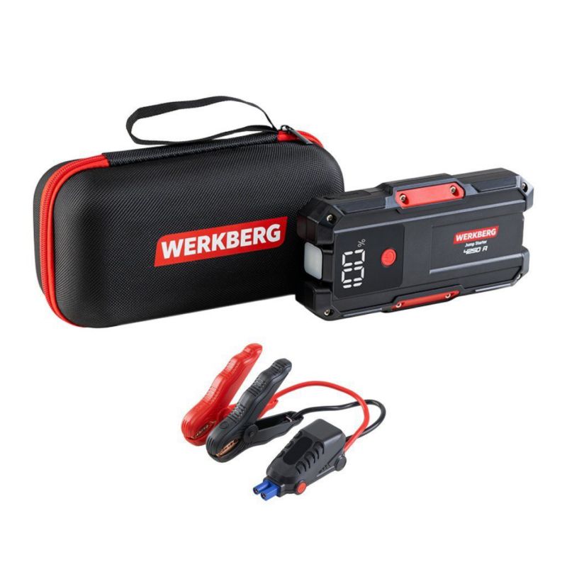 Urządzenie rozruchowe Booster WERKBERG Jump Starter Powerbank 2000A/4250A 28000mAh 1szt.
