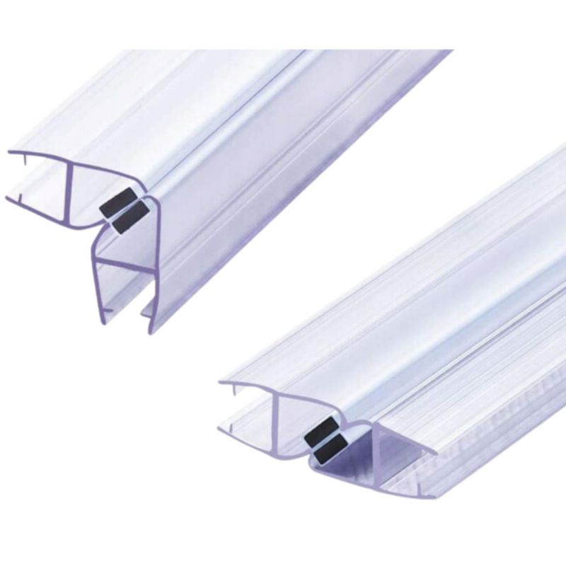 Uszczelka magnetyczna do kabiny prysznicowej Hakner do szkła 8mm długość 2200mm transparentna - 1 par.