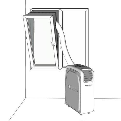 Uszczelka okienna do klimatyzatora przenośnego Warmtec AirStop 4 m 1szt.
