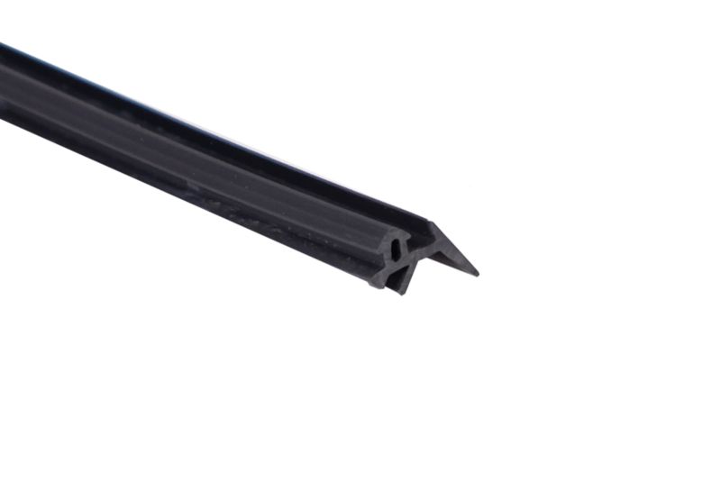 Uszczelka PVC górna 100 cm KP-2 QUEST, do płyt poliwęglanowych, czarna, 1 szt.