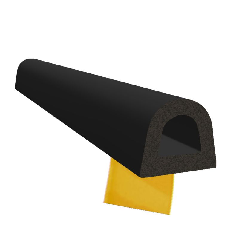 Uszczelka samoprzylepna KYCT EPDM do okien i drzwi D 14x12 mm 40 m czarna 1 szt