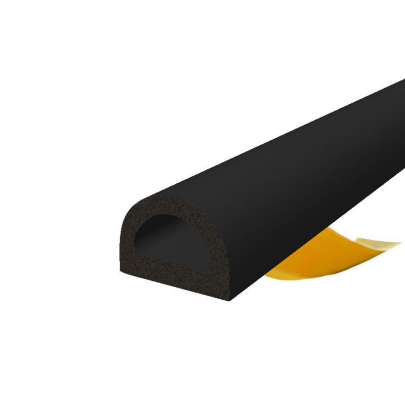 Uszczelka samoprzylepna KYCT EPDM do okien i drzwi D 21x15 mm 30 m czarna 1 szt