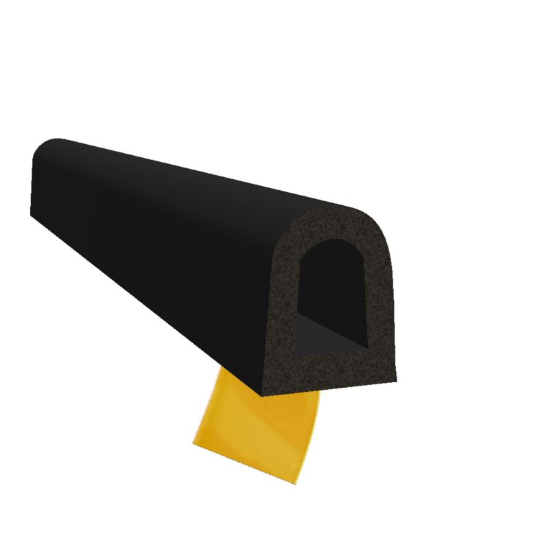 Uszczelka samoprzylepna KYCT EPDM do okien i drzwi D 8x10 mm 30 m czarna 1 szt
