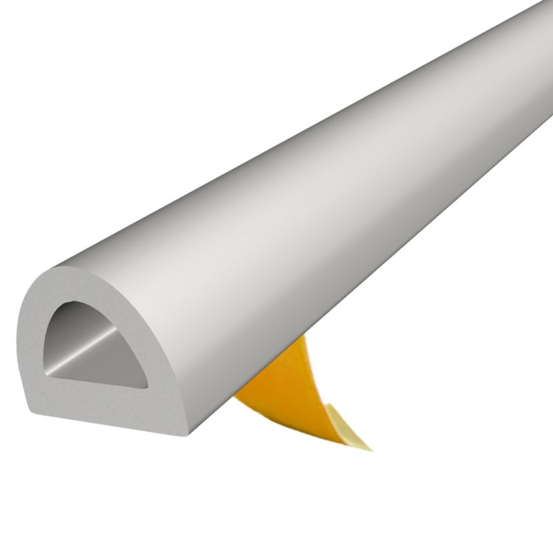 Uszczelka samoprzylepna KYCT EPDM do okien i drzwi D 9x7,5 mm 10 m szara 1 szt