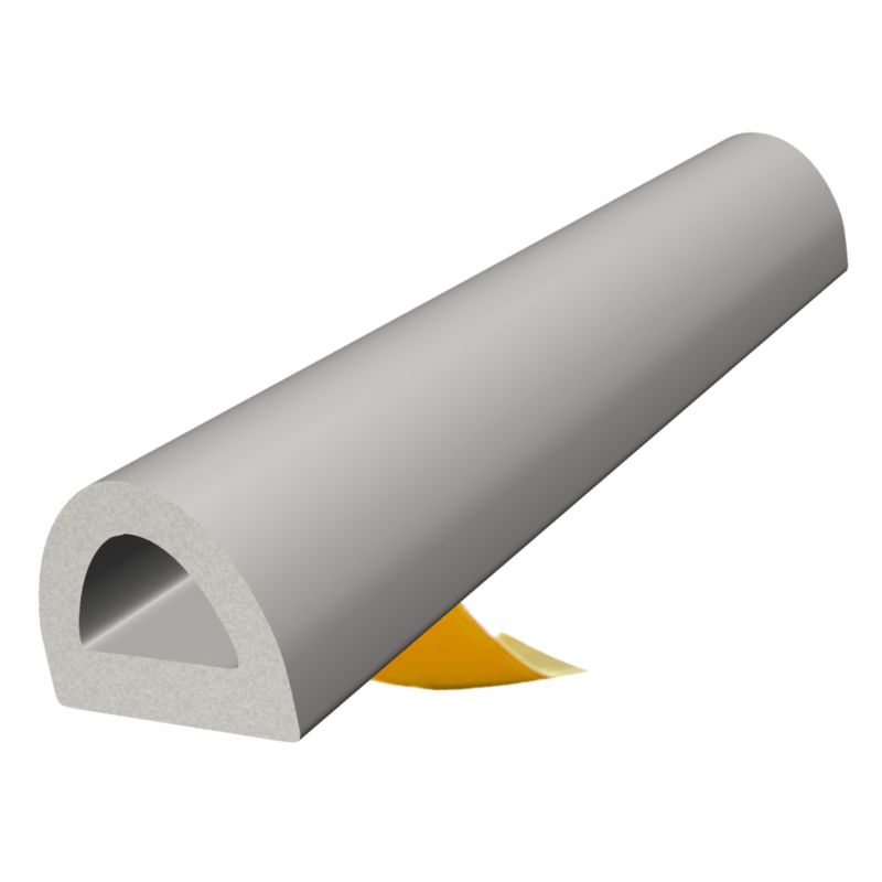 Uszczelka samoprzylepna KYCT EPDM do okien i drzwi D 9x7,5 mm 80 m szara 1 szt