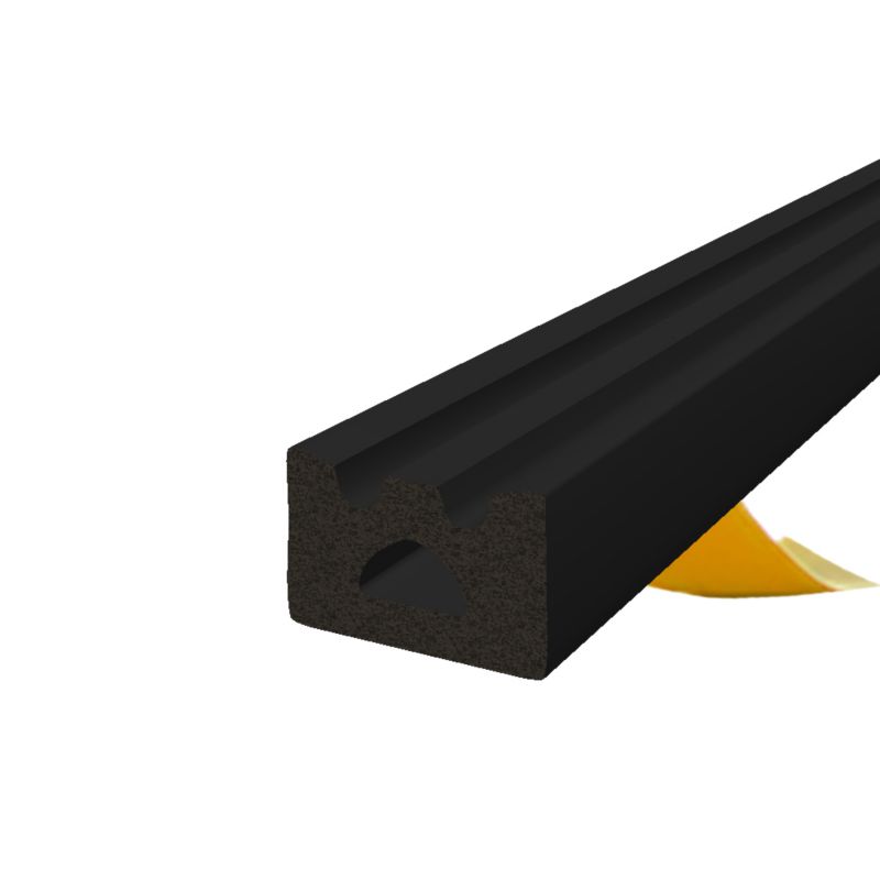 Uszczelka samoprzylepna KYCT EPDM do okien i drzwi E 10x6 mm 30 m czarna 1 szt
