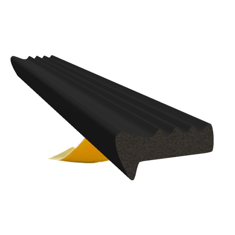 Uszczelka samoprzylepna KYCT EPDM do okien i drzwi E 13,5x6,4 mm 1 m czarna 1 szt
