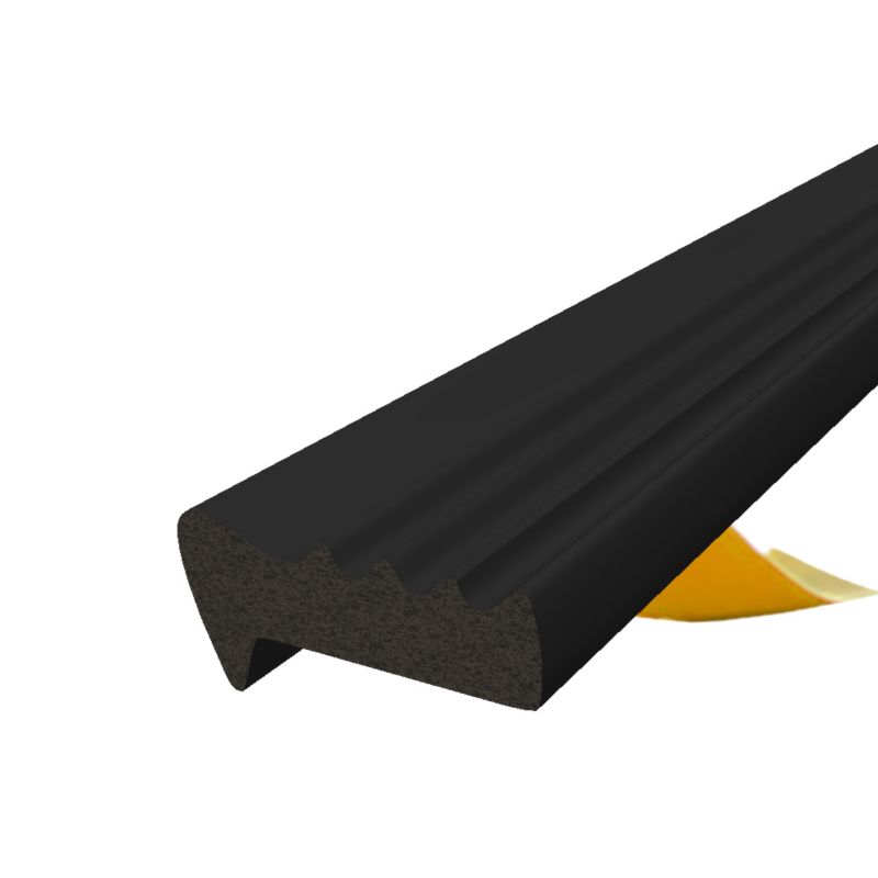 Uszczelka samoprzylepna KYCT EPDM do okien i drzwi E 13,5x6,4 mm 1 m czarna 1 szt