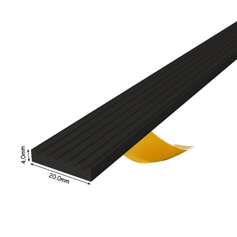 Uszczelka samoprzylepna KYCT EPDM do okien i drzwi E 20x4 mm 10 m czarna 1 szt