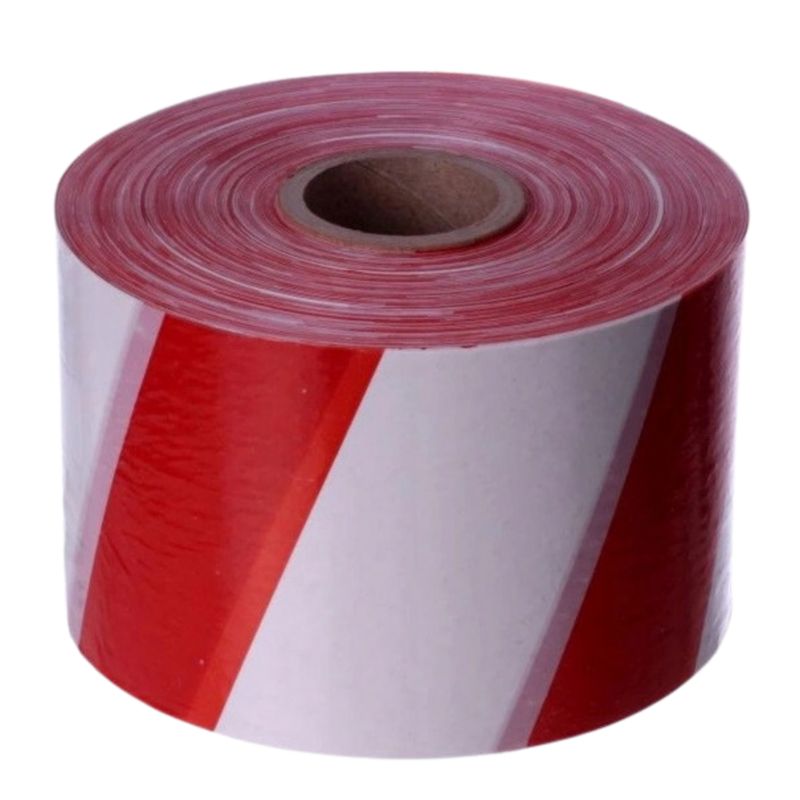Vorel Taśma Ostrzegawcza Biało Czerwona 75Mm 100 Metrów Rolka