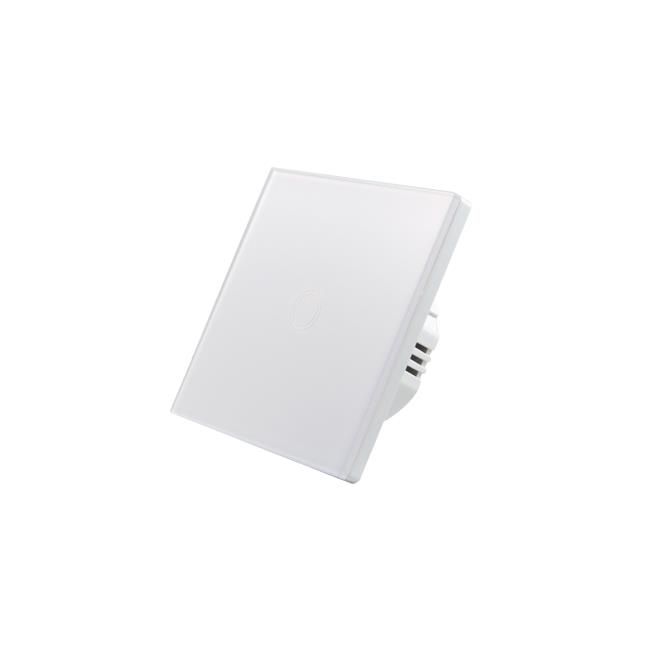 Włącznik dotykowy schodowy RF MasterLED szklany biały IP54 3-300W z podświetleniem 1 szt.