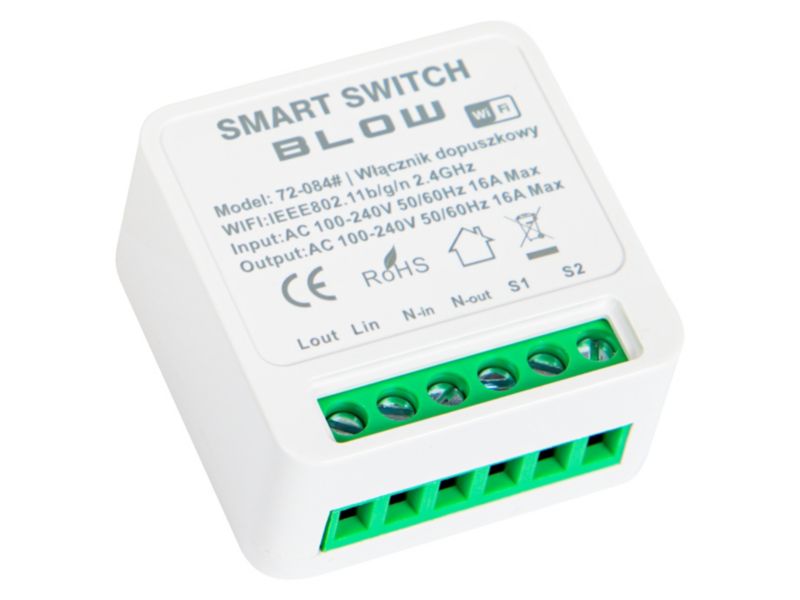 Włącznik światła BLOW przekaźnik przełącznik 16A WiFi dopuszkowy mini TUYA Smart 1 szt.