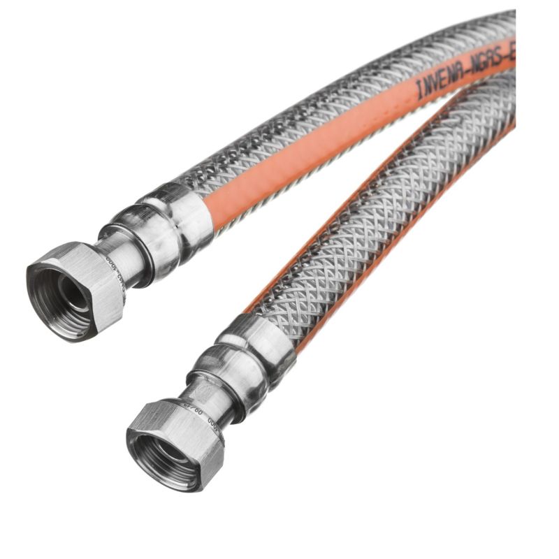 Wąż do Gazu Elastyczny Przewód Gazowy INVENA GW/GW 1/2" x 1/2" 100 cm 1 szt.