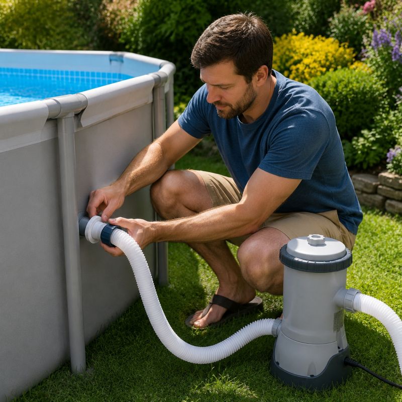 Wąż do pompy basenowej 300cm COIL z nakrętkami do pompy Bestway Intex 38mm 1 szt.