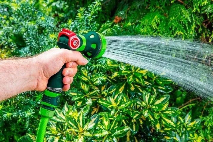 Wąż ogrodowy na małym bębnie ze zraszaczem i złączkami VERTO, 20 m, 1/2", 1 kpl.