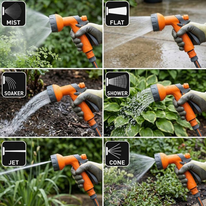Wąż ogrodowy nawinięty na bębnie z pistoletem zraszającym i złączkami NEO TOOLS  30m 1/2" 1 kpl