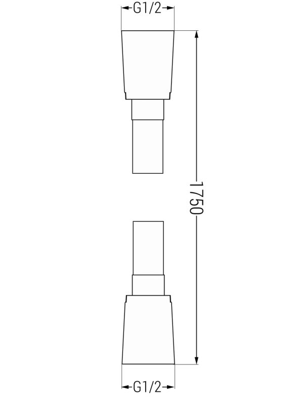 Wąż prysznicowy Mexen 175 cm chrom 1 szt.