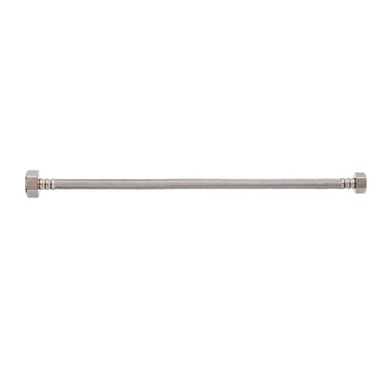 Wąż Wężyk Przyłączeniowy do Wody GW/GW 1/2" x 3/4" 40 cm Stalowy INVENA 1 szt.
