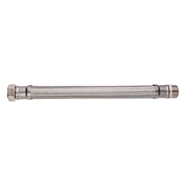 Wąż Wężyk Przyłączeniowy do Wody GW/GZ 1" x 1" 40 cm Stalowy INVENA 1 szt.