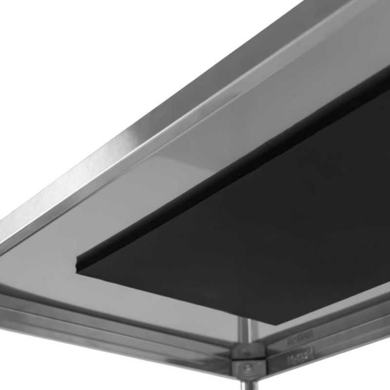 Wózek kelnerski cateringowy Mega-M X STANDARD ze stali nierdzewnej 4-półkowy 86x54x126 cm 1szt.