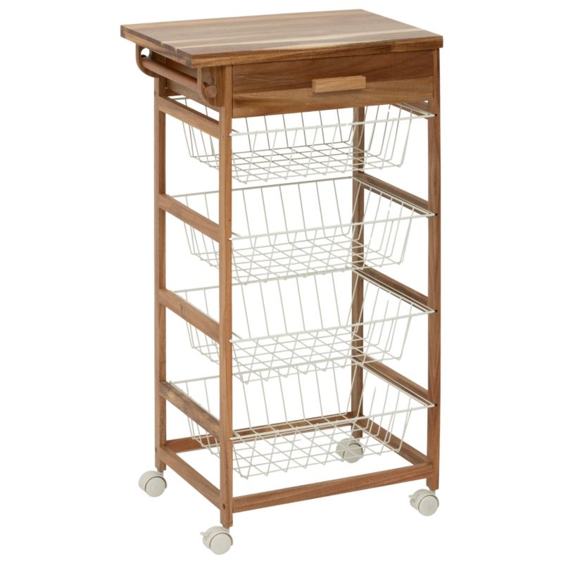 Wózek mobilny Trolley 5five Simply Smart brązowy metalowy 88,8x50x34,5 cm 1 szt.