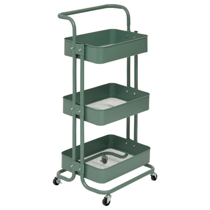 Wózek mobilny Trolley 5five Simply Smart zielony metalowy 86x45x36,5 cm 1 szt.