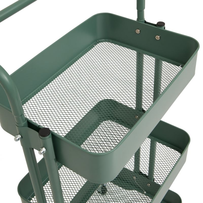 Wózek mobilny Trolley 5five Simply Smart zielony metalowy 86x45x36,5 cm 1 szt.