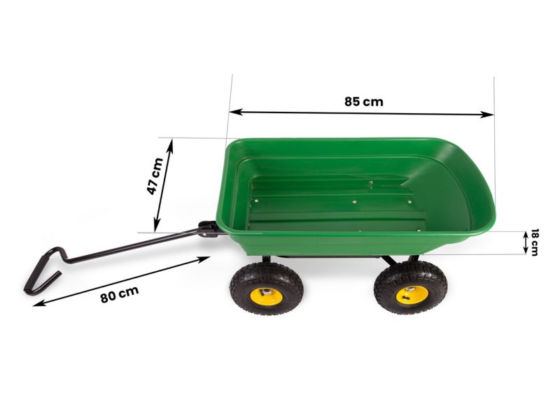 Wózek ogrodowy Humberg transportowy taczka wywrotka przyczepka 3w1 200 kg 1szt.