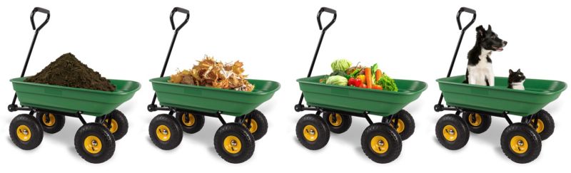 Wózek ogrodowy Humberg transportowy taczka wywrotka przyczepka 3w1 200 kg 1szt.