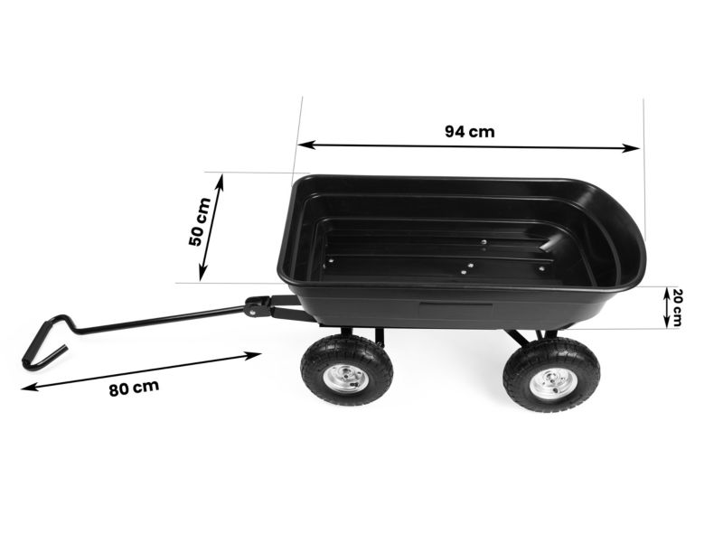 Wózek ogrodowy Humberg transportowy taczka wywrotka przyczepka 3w1 300 kg 1szt.