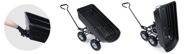 Wózek ogrodowy Humberg transportowy taczka wywrotka przyczepka 3w1 300 kg 1szt.