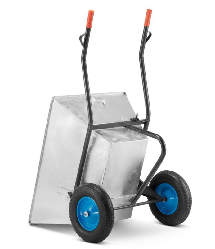 Wózek paszowy taczka dwukołowa budowlana ocynkowana koleba na paszę HIGHER 250L 420kg 1 szt.