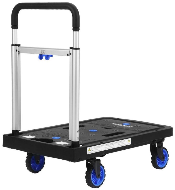 Wózek platformowy magazynowy do 150 kg Kraft Dele KD3093 60x35 cm 600x350 mm mobilny na kółkach 1szt