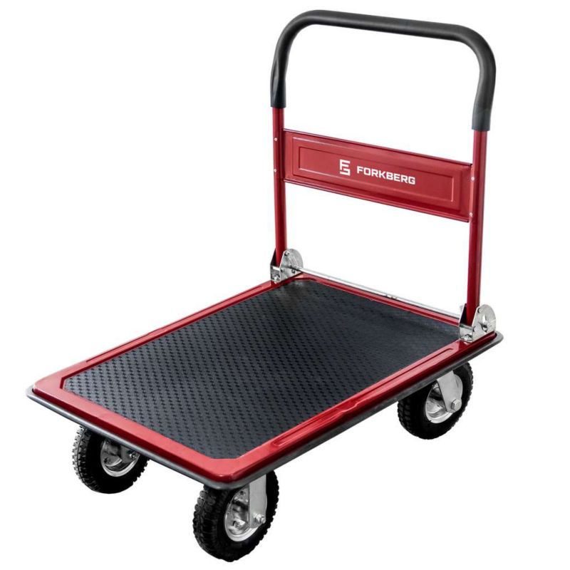 Wózek platformowy magazynowy transportowy Forkberg koła pneumatyczne 450kg 1szt.