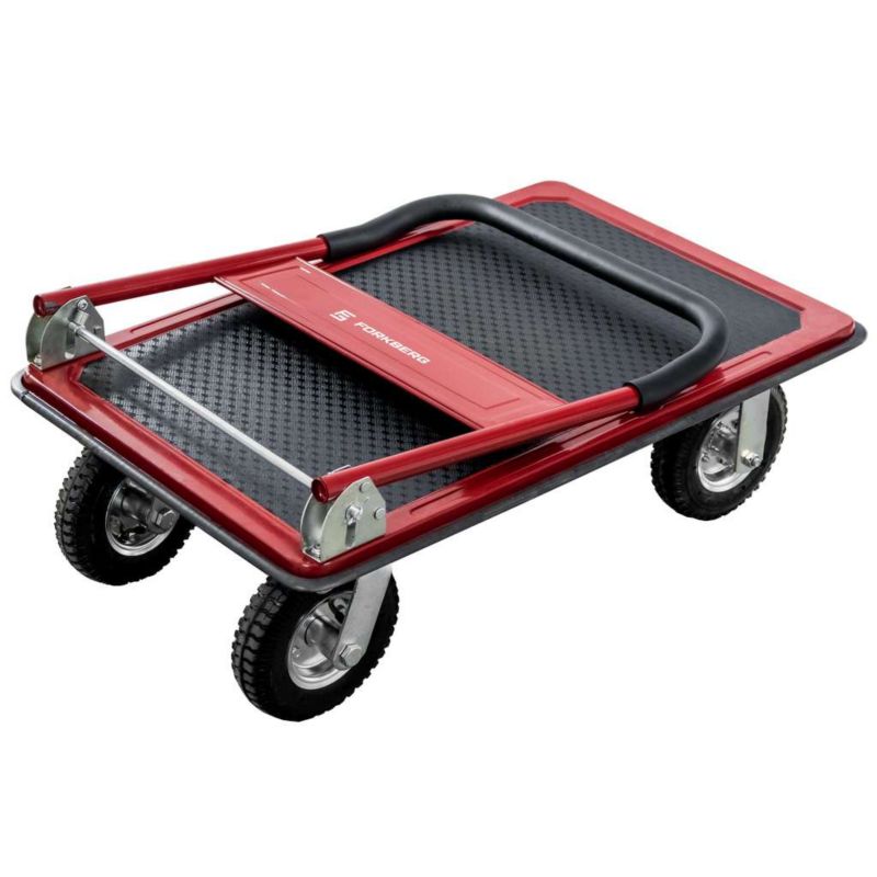 Wózek platformowy magazynowy transportowy Forkberg koła pneumatyczne 450kg 1szt.
