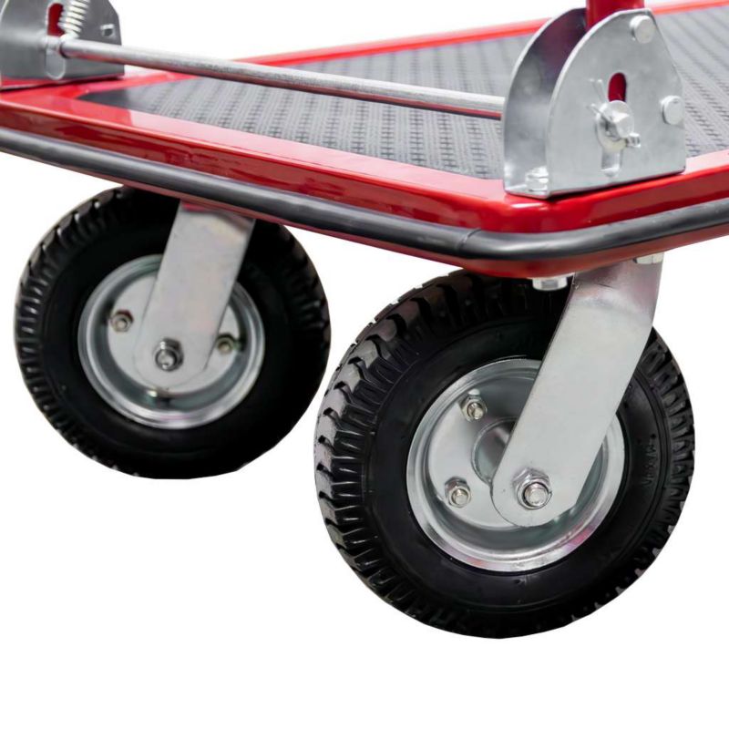 Wózek platformowy magazynowy transportowy Forkberg koła pneumatyczne 450kg 1szt.