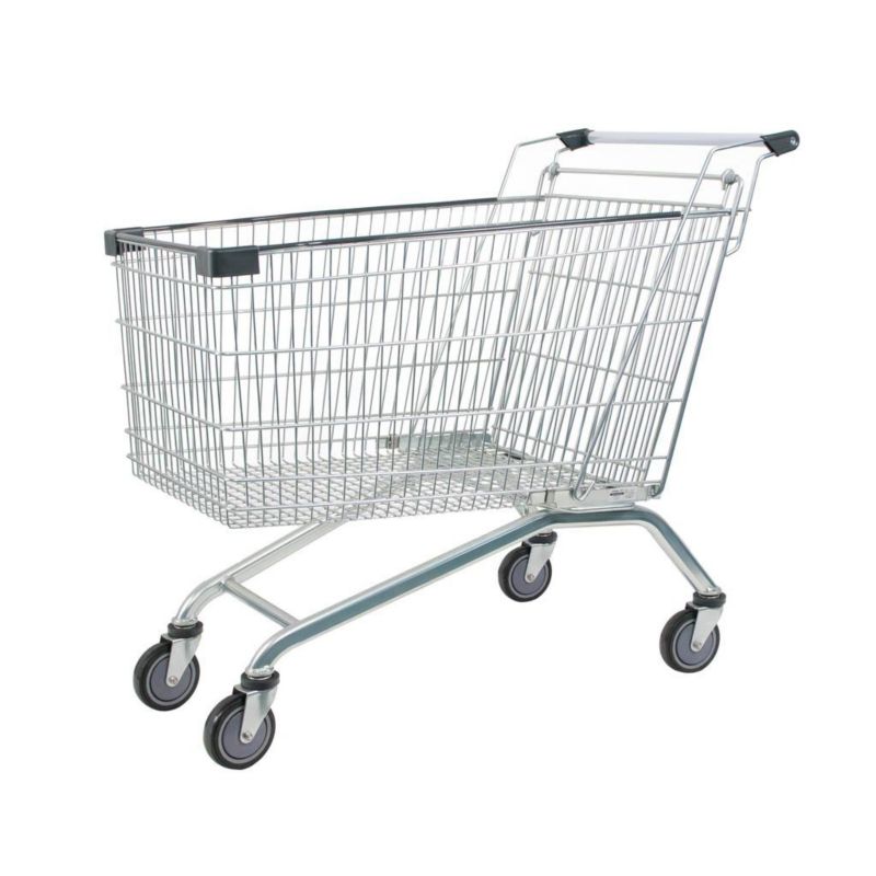Wózek sklepowy zakupowy chromowany Mega-M YR 240L 1szt.