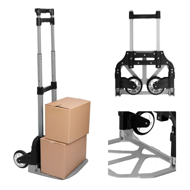 Wózek transportowy Bauerkraft dwukołowy składany młynarka 75kg 1 szt.