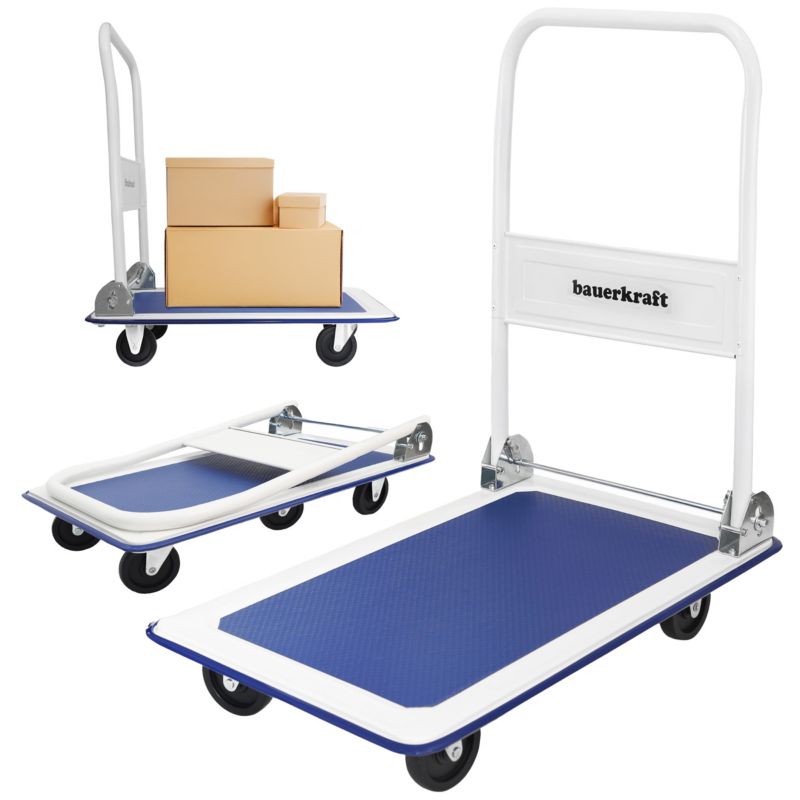 Wózek  transportowy Bauerkraft platformowy składany ręczny 150kg 1 szt.