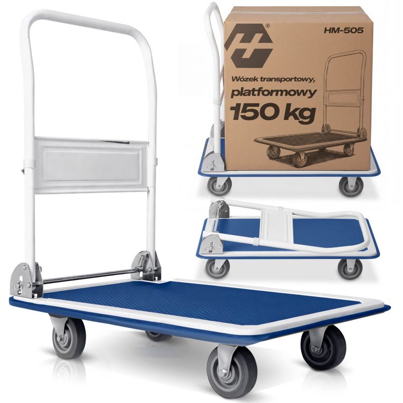Wózek transportowy Humberg towarowy platformowy magazynowy składany 150kg 1szt.