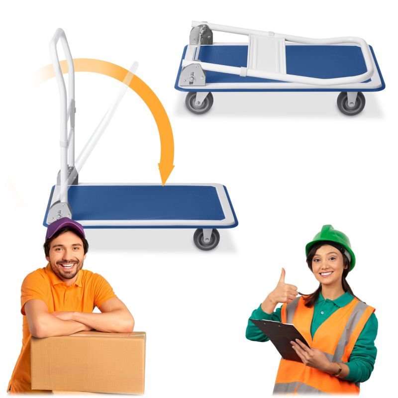 Wózek transportowy Humberg towarowy platformowy magazynowy składany 150kg 1szt.
