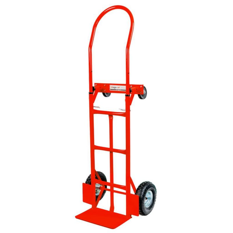 Wózek transportowy magazynowy młynarka Mega-M 2w1 rozkładany czerwony 250kg 1szt.