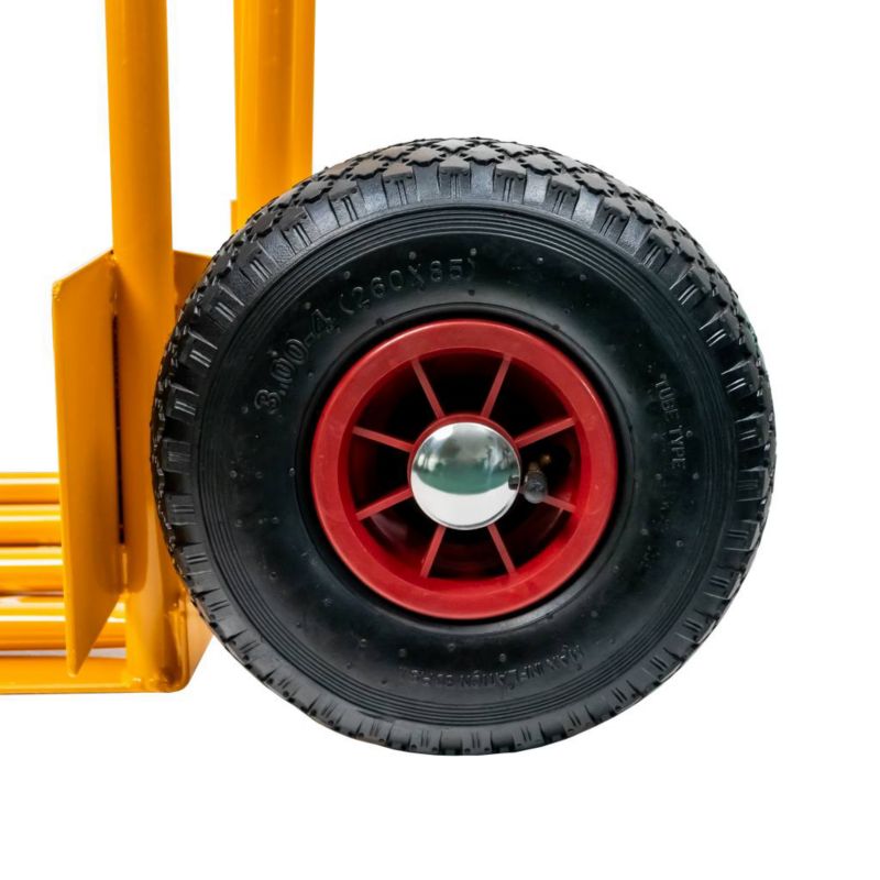 Wózek transportowy magazynowy młynarka Mega-M wklęsły z rozkładaną platformą 200kg żółty 1szt.