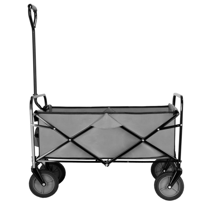 Wózek transportowy ogrodowy Springos składany 80 kg szaro-czarny 1 szt.