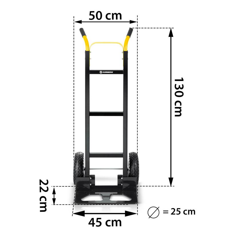 Wózek transportowy składany Humberg HM-516 taczkowy młynarka magazynowy 250kg 1szt.