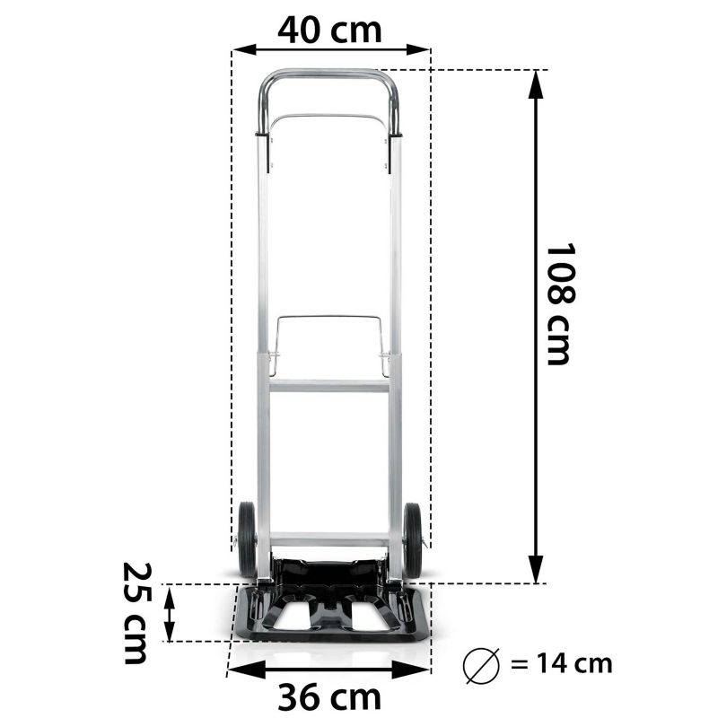 Wózek transportowy składany Humberg HM-518 taczkowy młynarka magazynowy 90kg 1szt.
