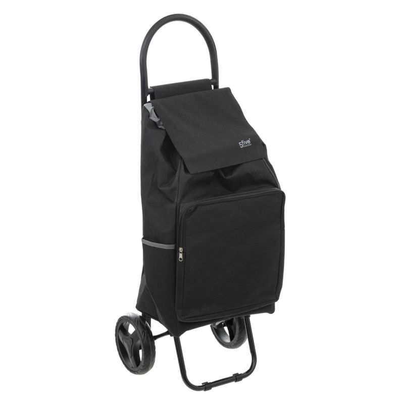 Wózek zakupowy na kółkach 5Five Simply Smart czarny 30 cm 1 szt.