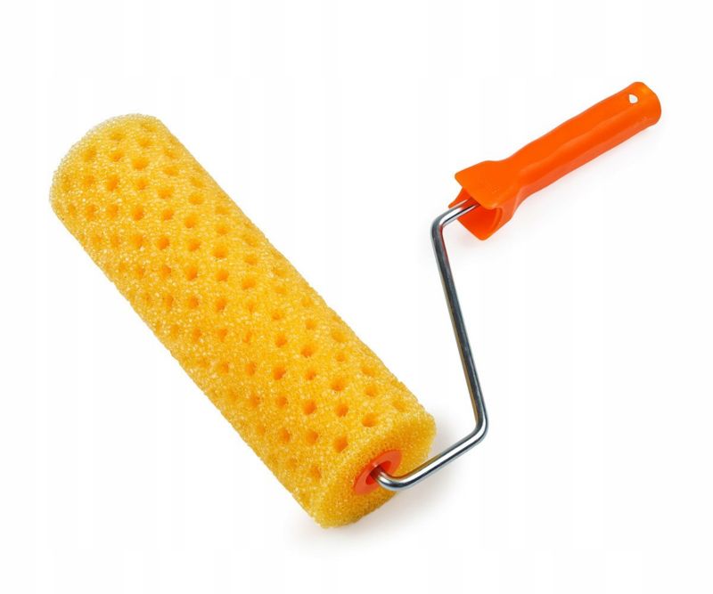Wałek malarski gąbkowy Polax strukturalny dziury z uchwytem 25 cm 1szt.