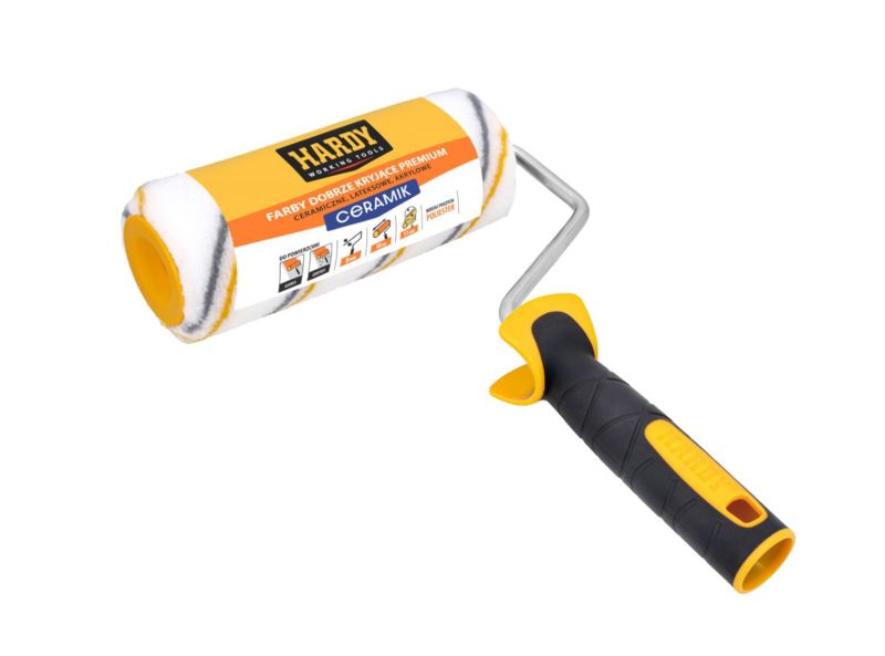 Wałek malarski Hardy CERAMIK 18 cm runo 11 mm z rączką do farb ceramicznych, lateksowych i akrylowych 1 szt.